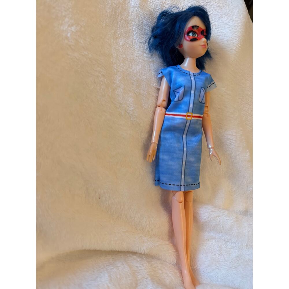 2020 Zagtoon Miraculous Ladybug Marinette Fashion Doll Blue Hair Red Mask - Picture 2 of 12